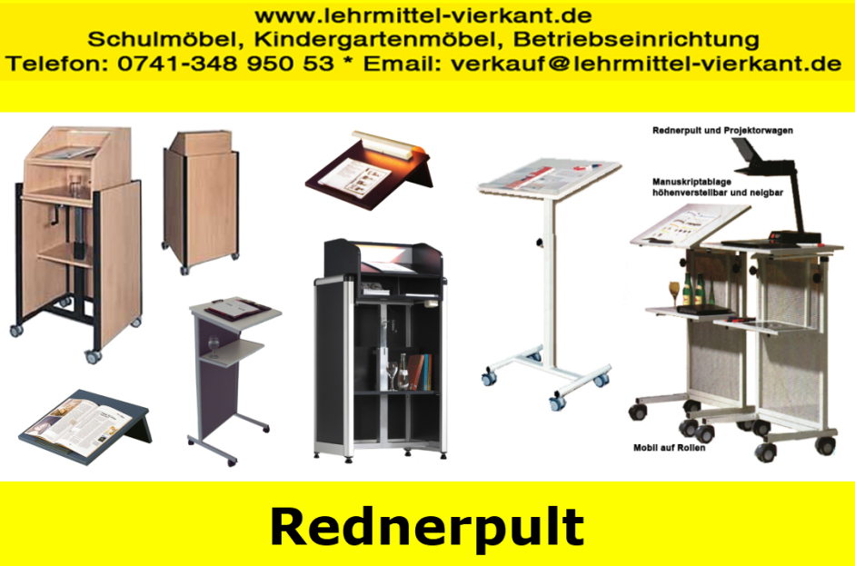 Rednerpulte, Tischrednerpult, Rednerpult, Stehpult