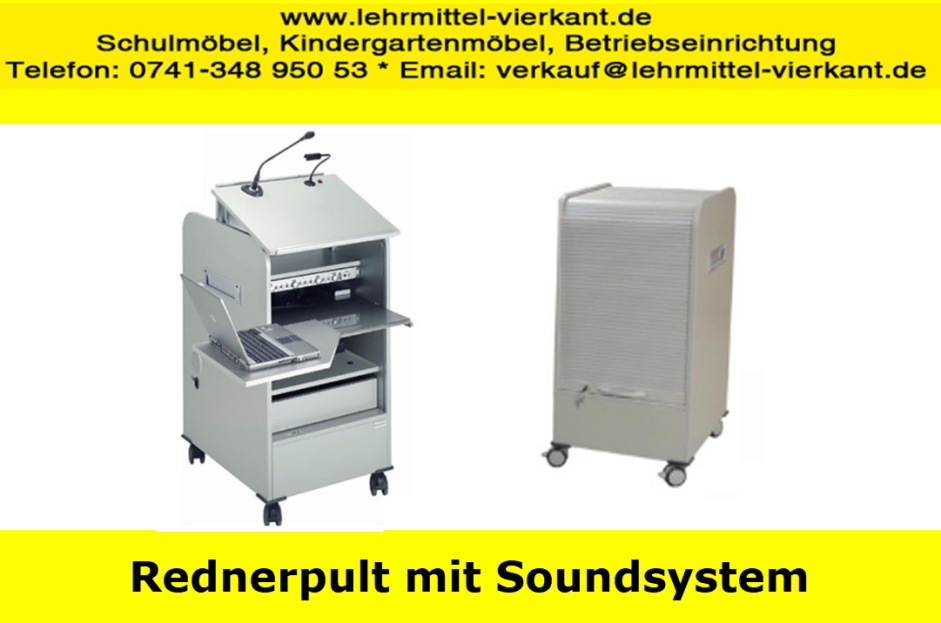 Rednerpult mit Soundsystem